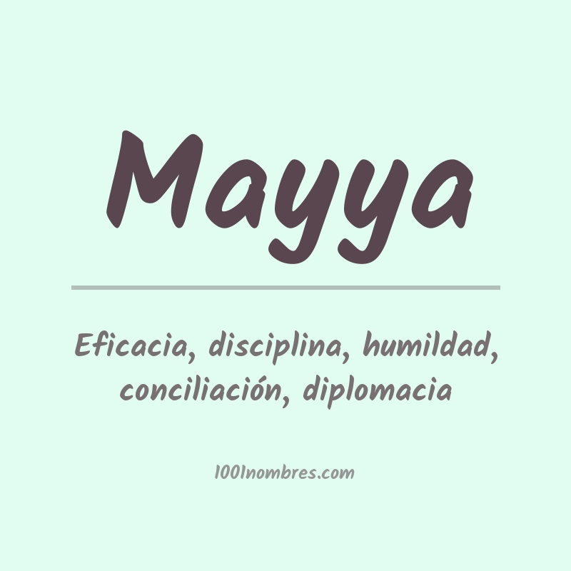 Significado del nombre Mayya