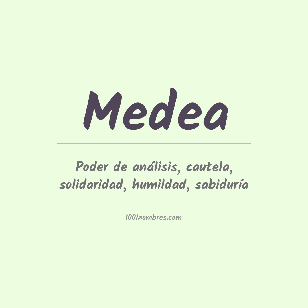 Significado del nombre Medea