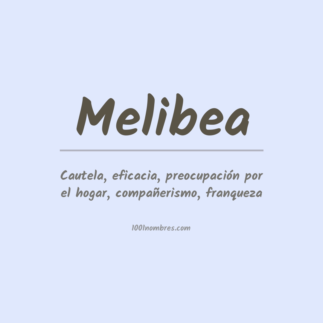 Significado del nombre Melibea