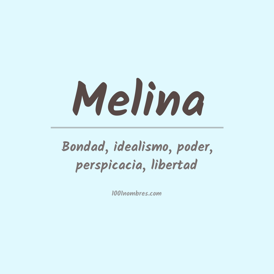 Significado del nombre Melina