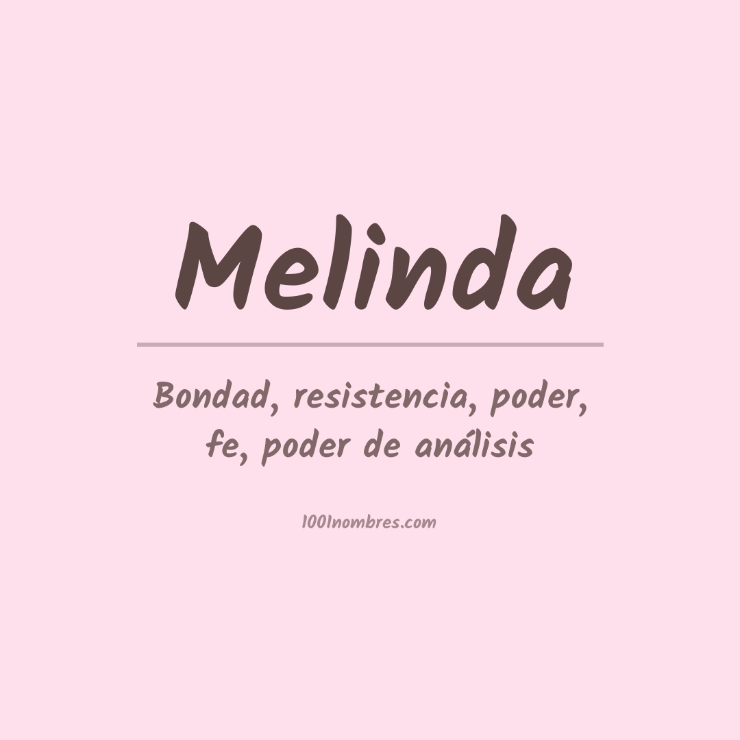 Significado del nombre Melinda
