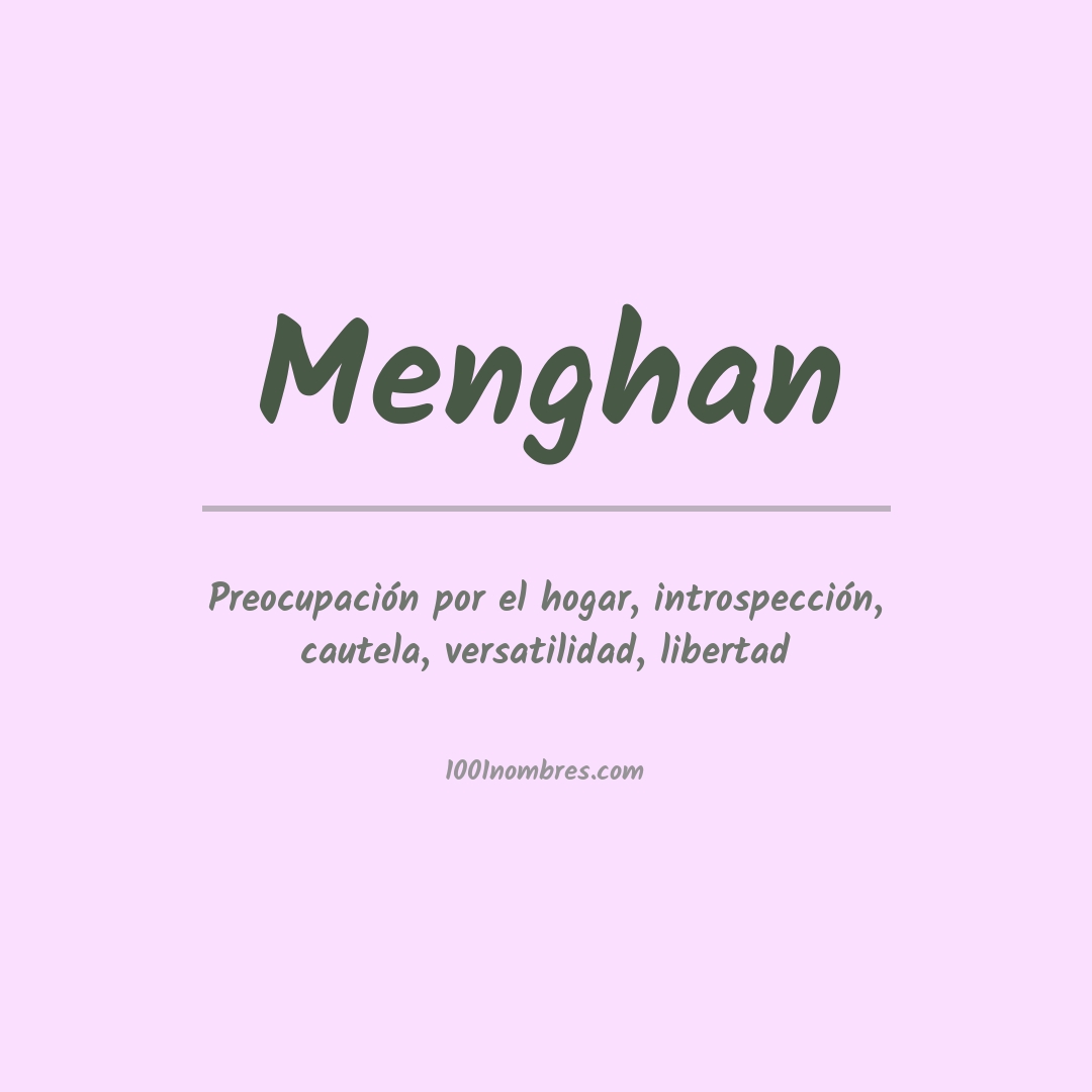 Significado del nombre Menghan