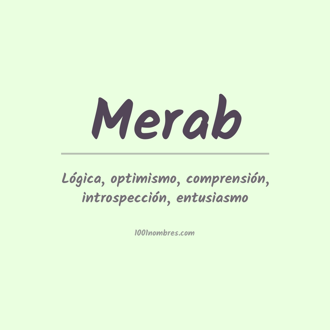 Significado del nombre Merab