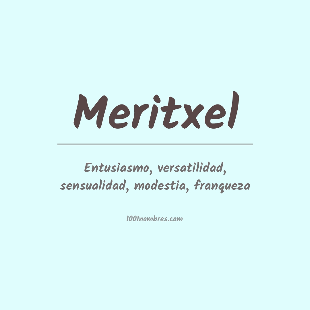 Significado del nombre Meritxel Significado del nombre Meritxel