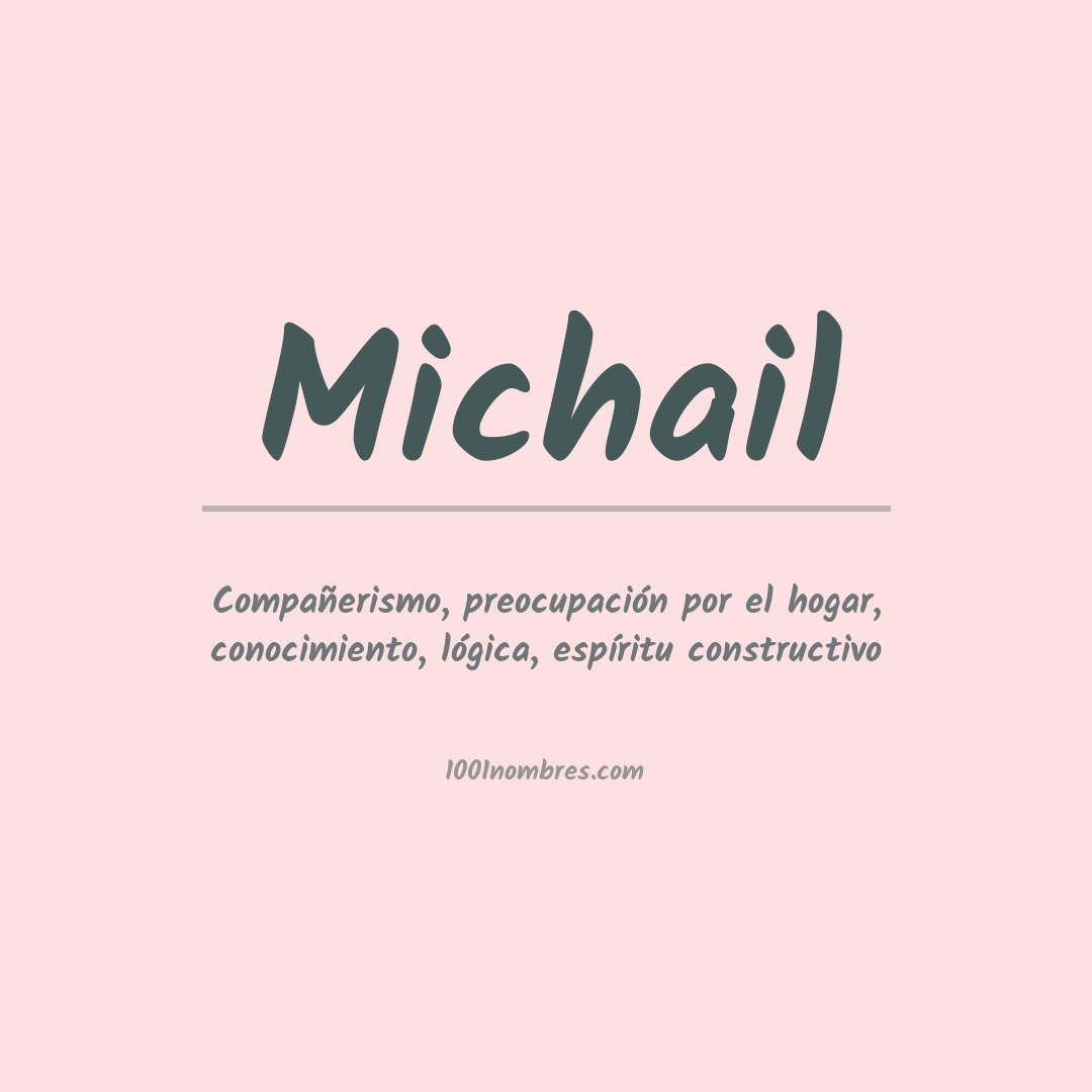 Significado del nombre Michail