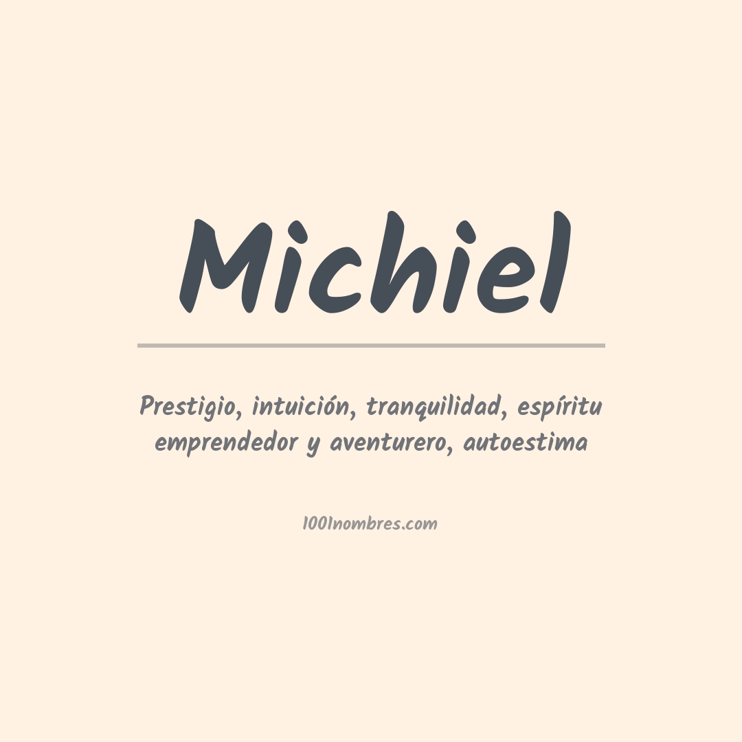 Significado del nombre Michiel