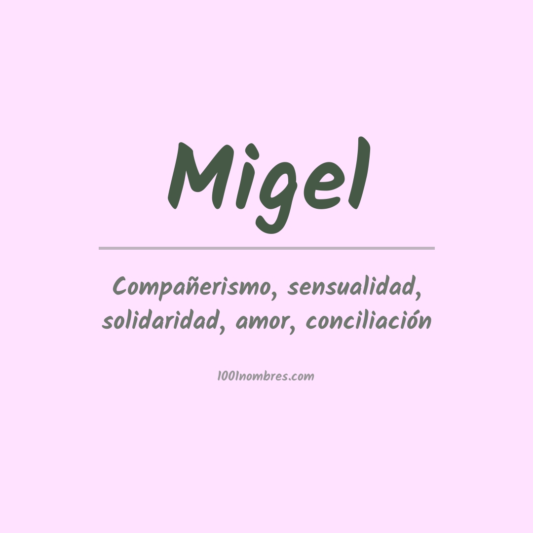 Significado del nombre Migel