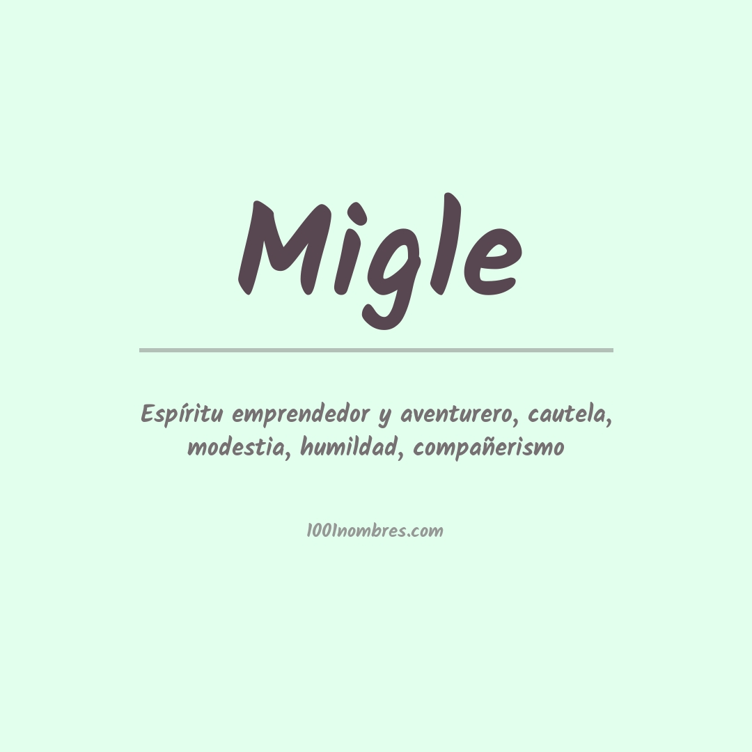 Significado del nombre Migle