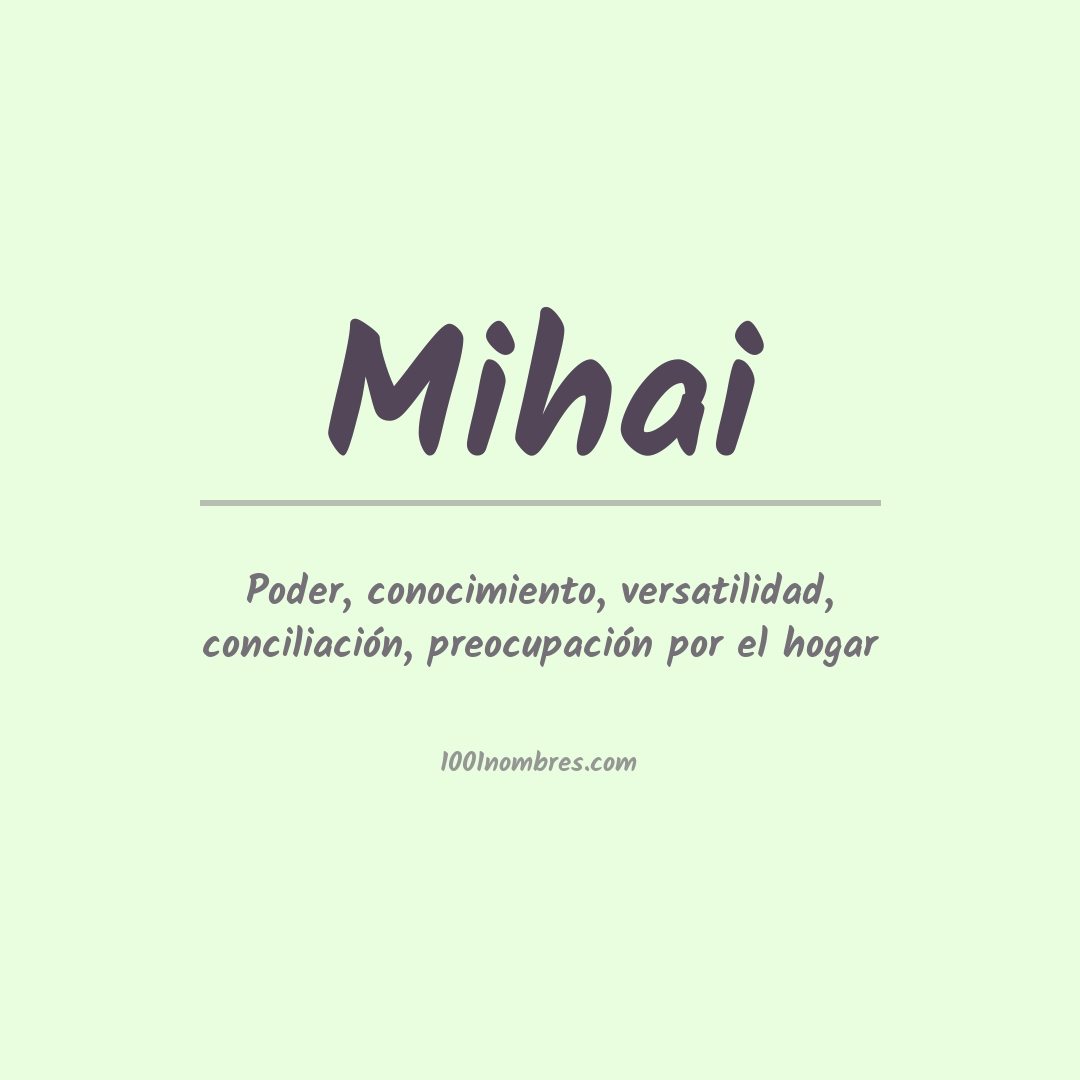 Significado del nombre Mihai Significado del nombre Mihai