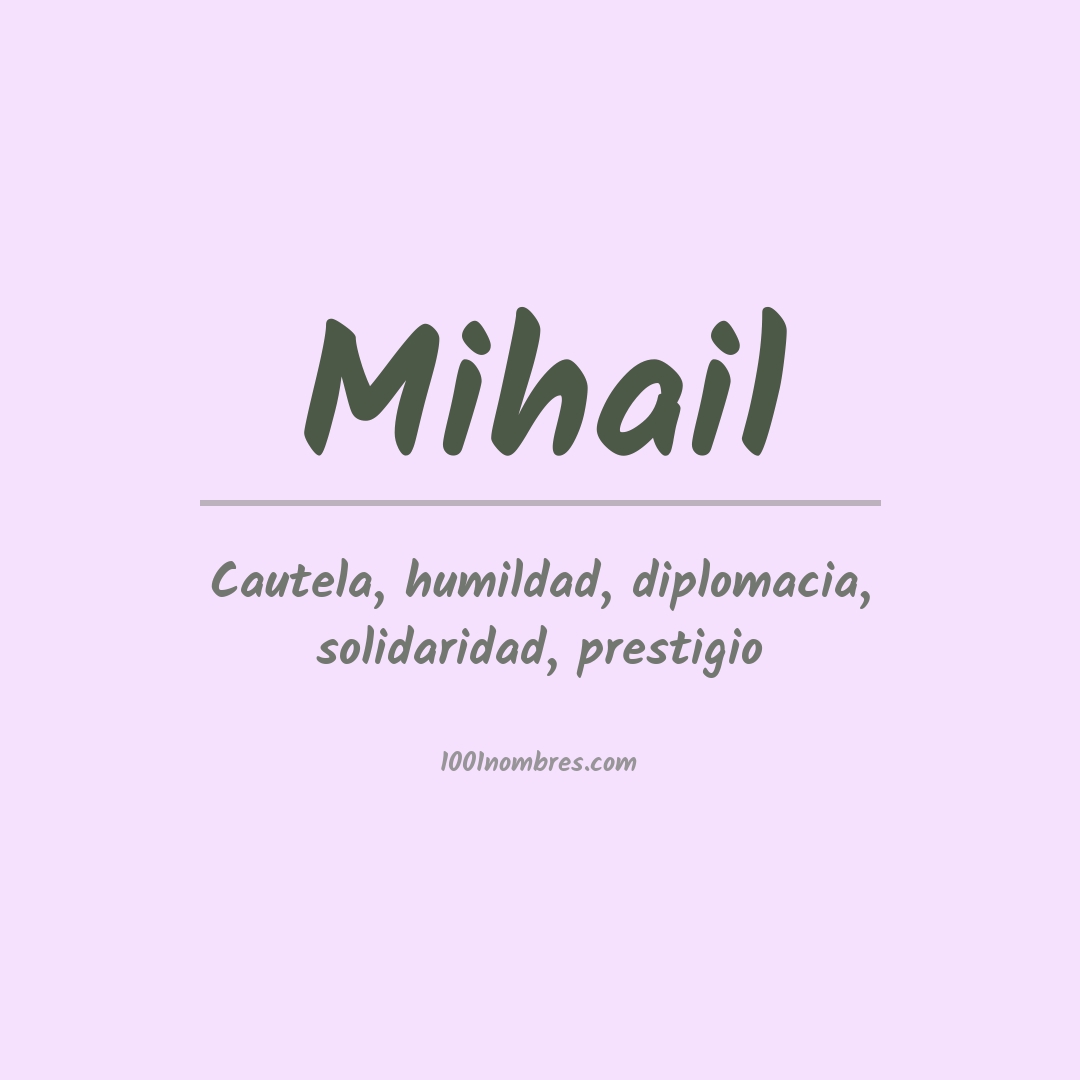 Significado del nombre Mihail