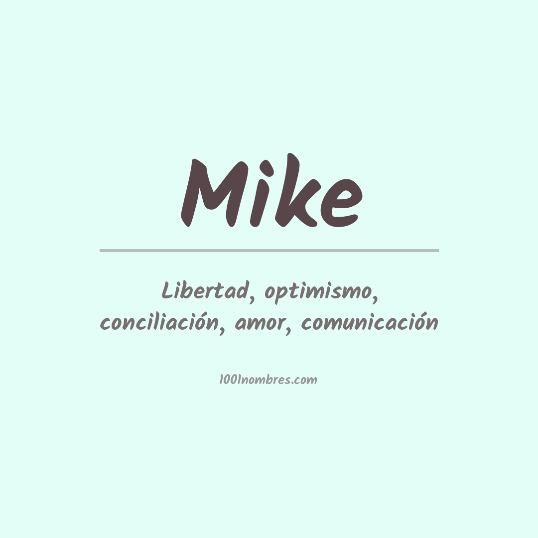 Significado del nombre Mike