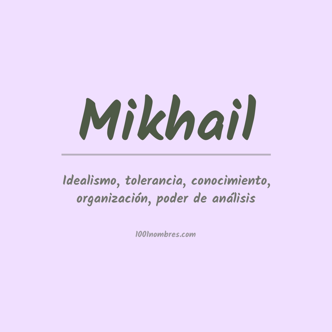 Significado del nombre Mikhail