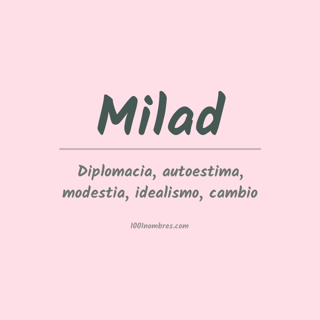 Significado del nombre Milad