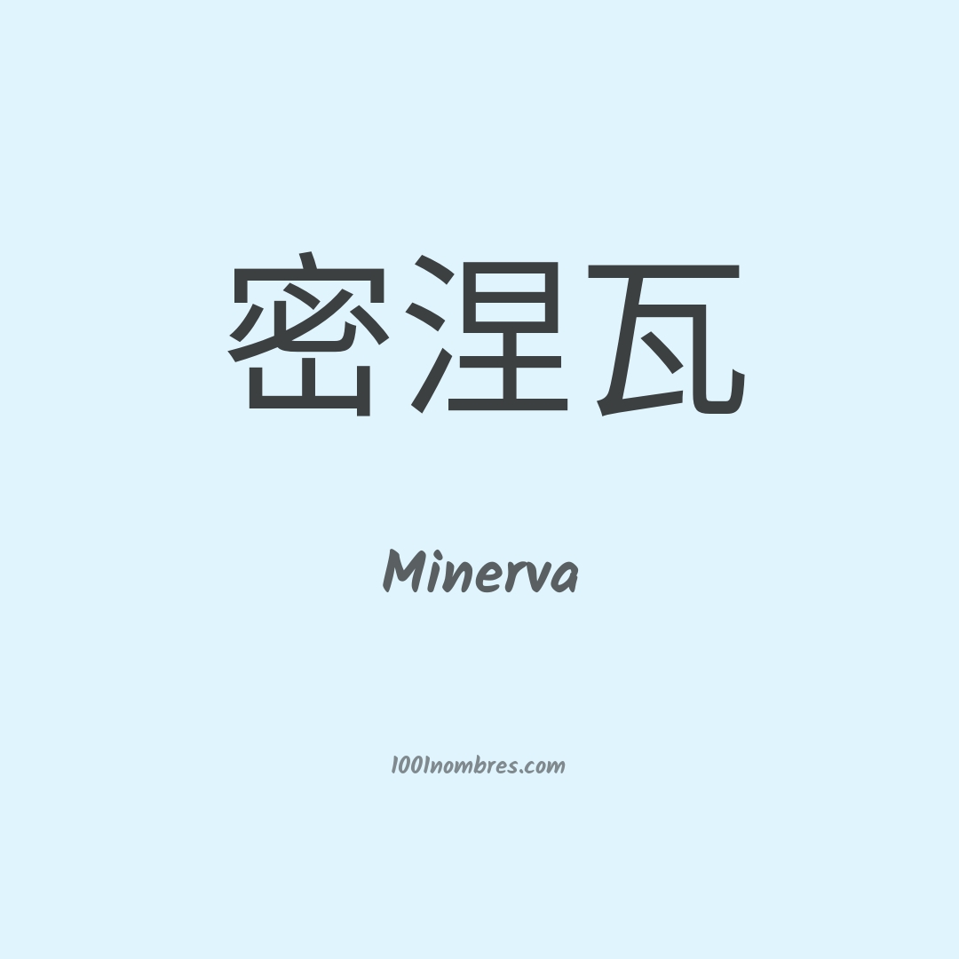 Minerva en chino