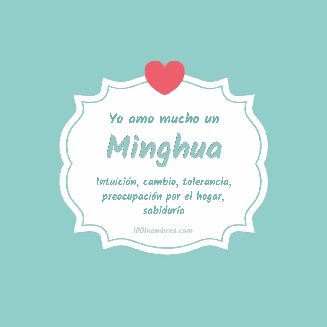 Yo amo mucho Minghua Yo amo mucho Minghua