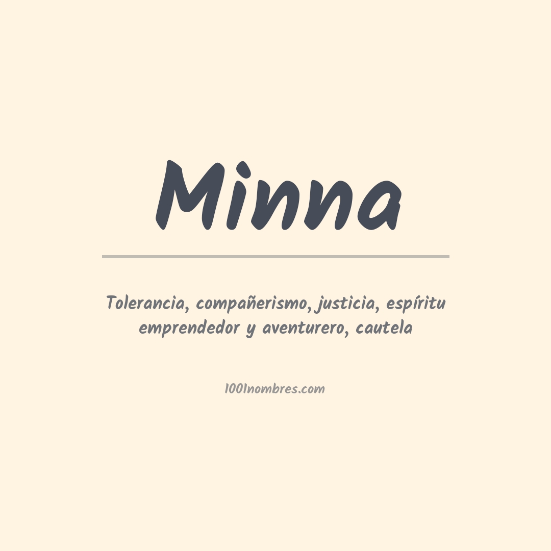 Significado del nombre Minna