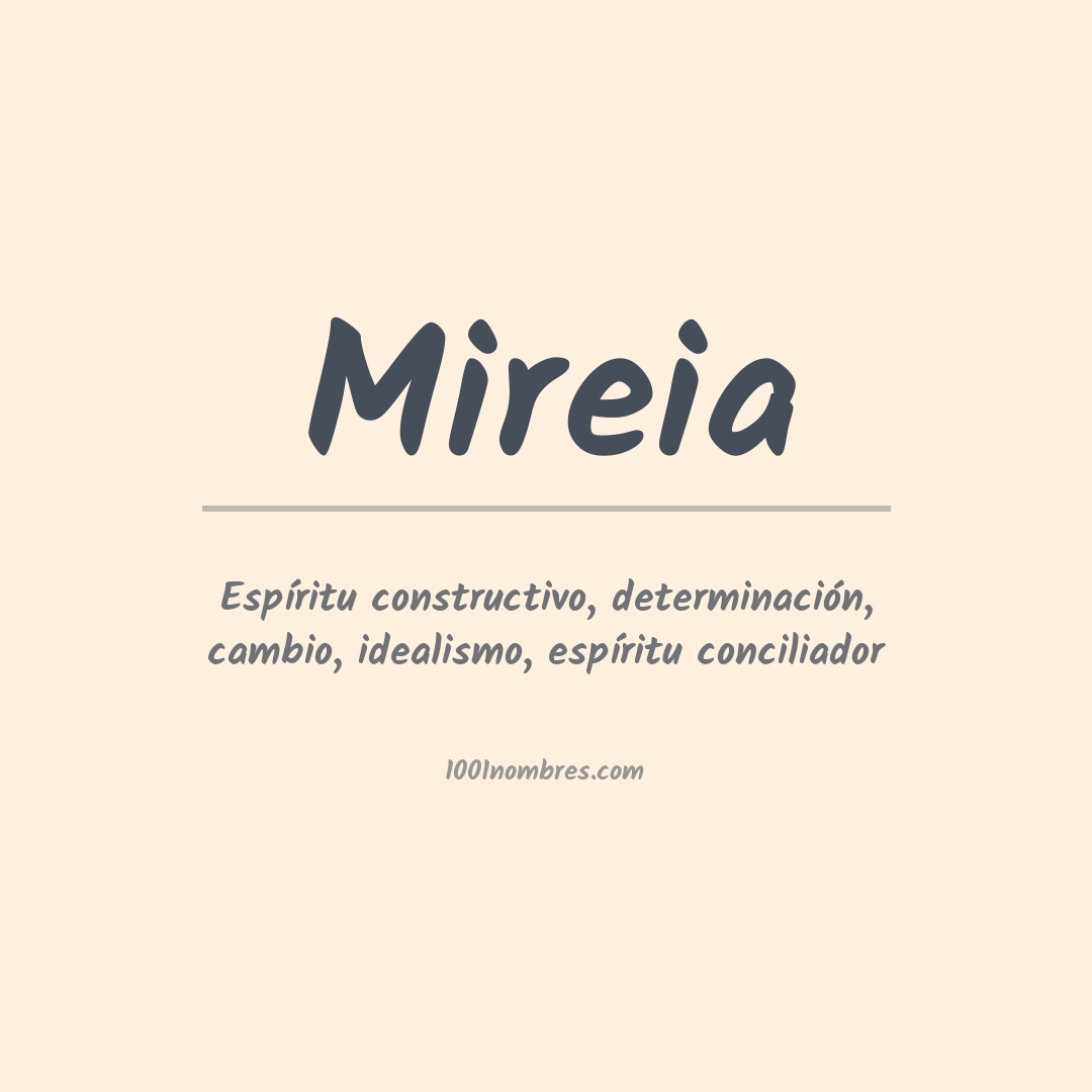 Significado del nombre Mireia