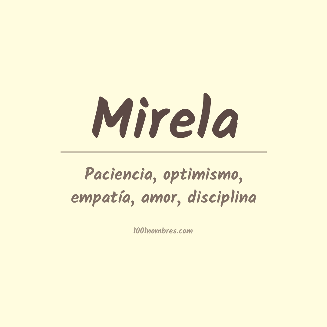 Significado del nombre Mirela