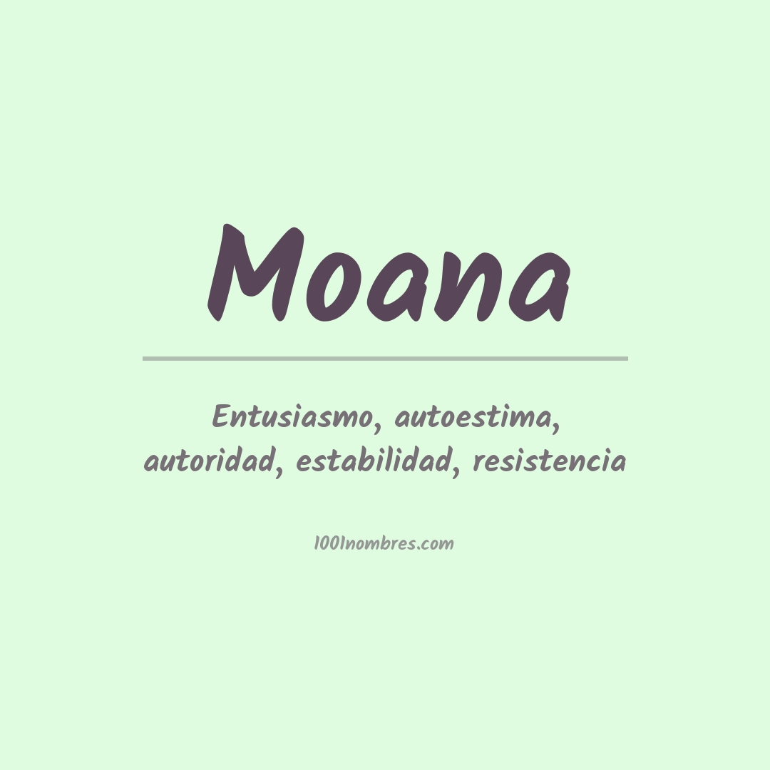 Significado del nombre Moana