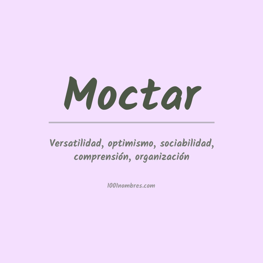 Significado del nombre Moctar Significado del nombre Moctar
