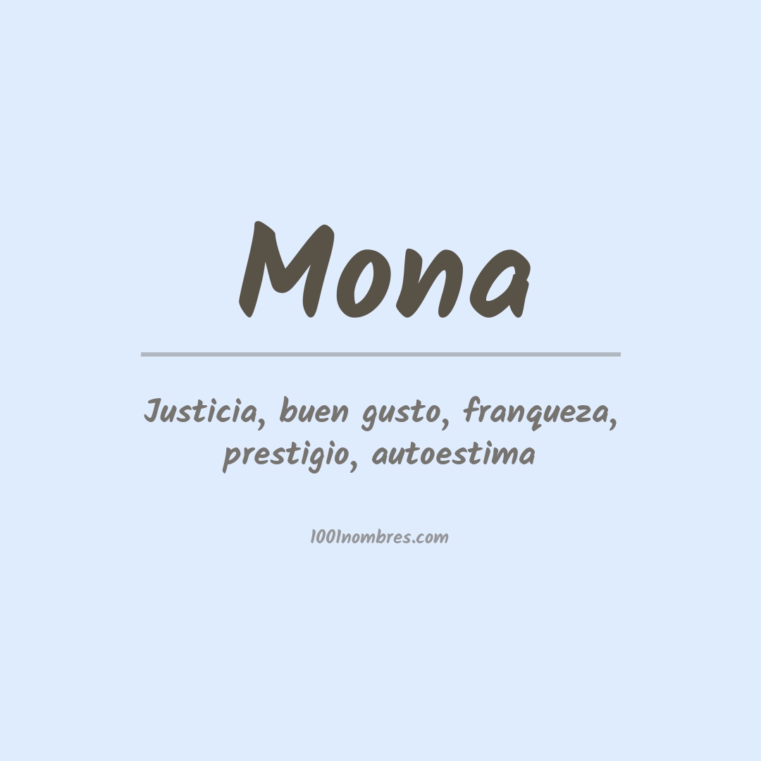 Significado del nombre Mona