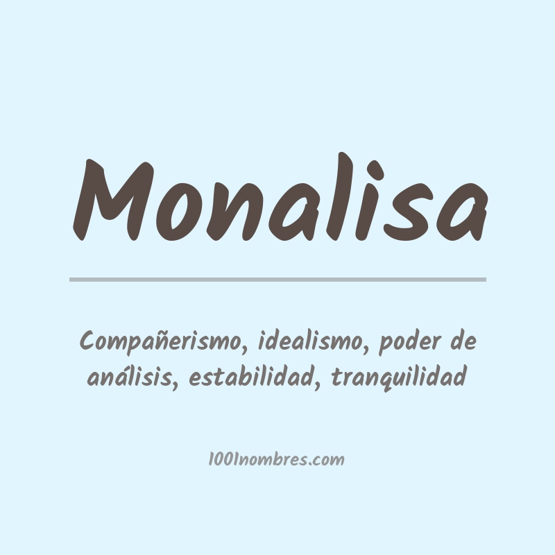 Significado del nombre Monalisa