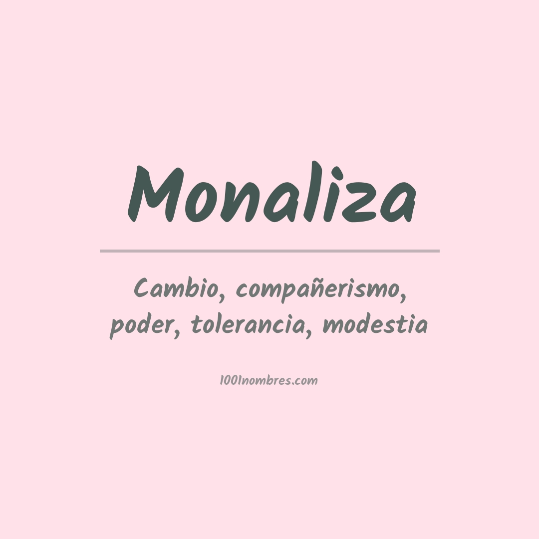 Significado del nombre Monaliza