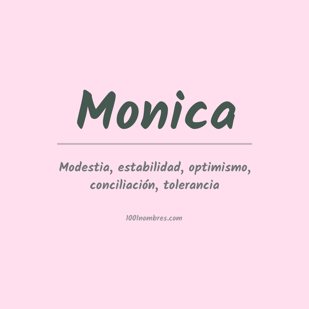 Significado del nombre Monica
