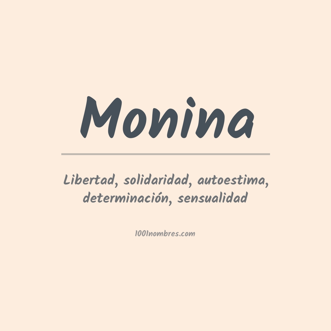 Significado del nombre Monina