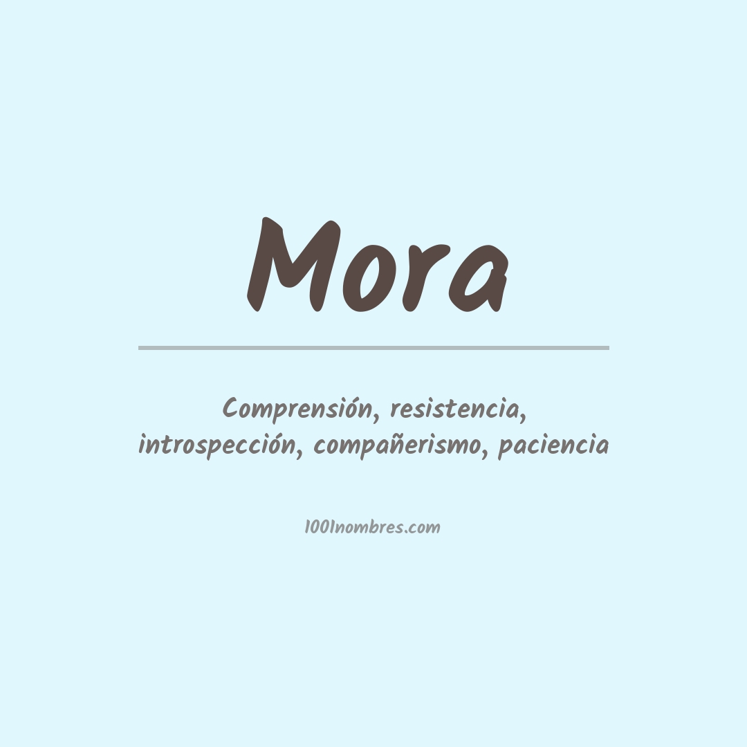 Significado del nombre Mora