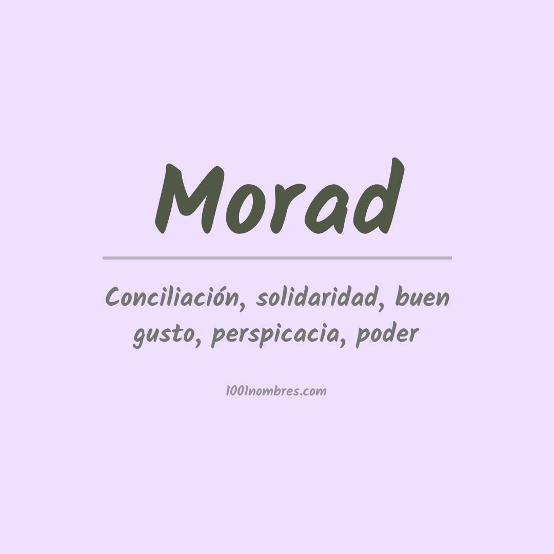 Significado del nombre Morad