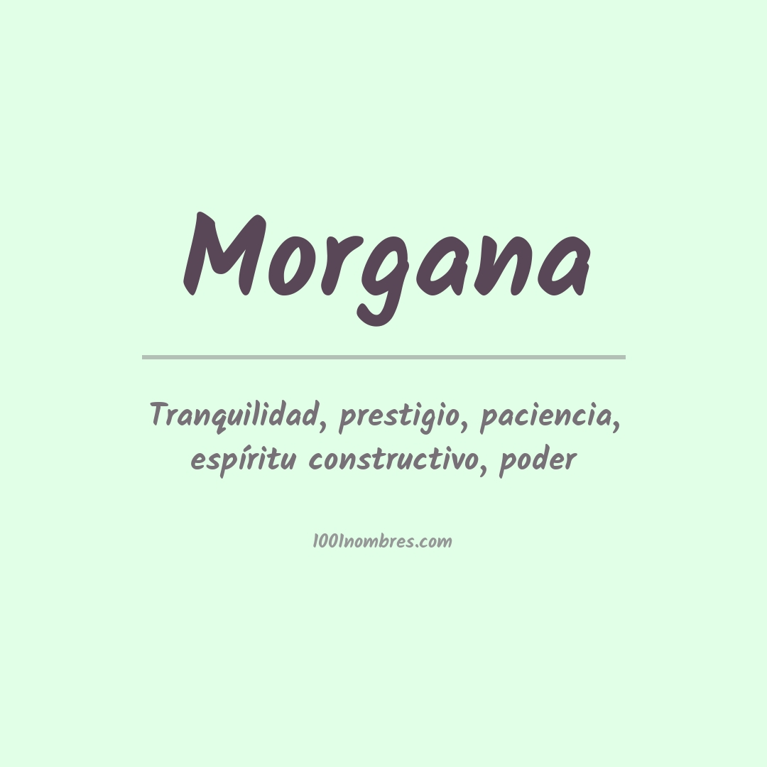 Significado del nombre Morgana