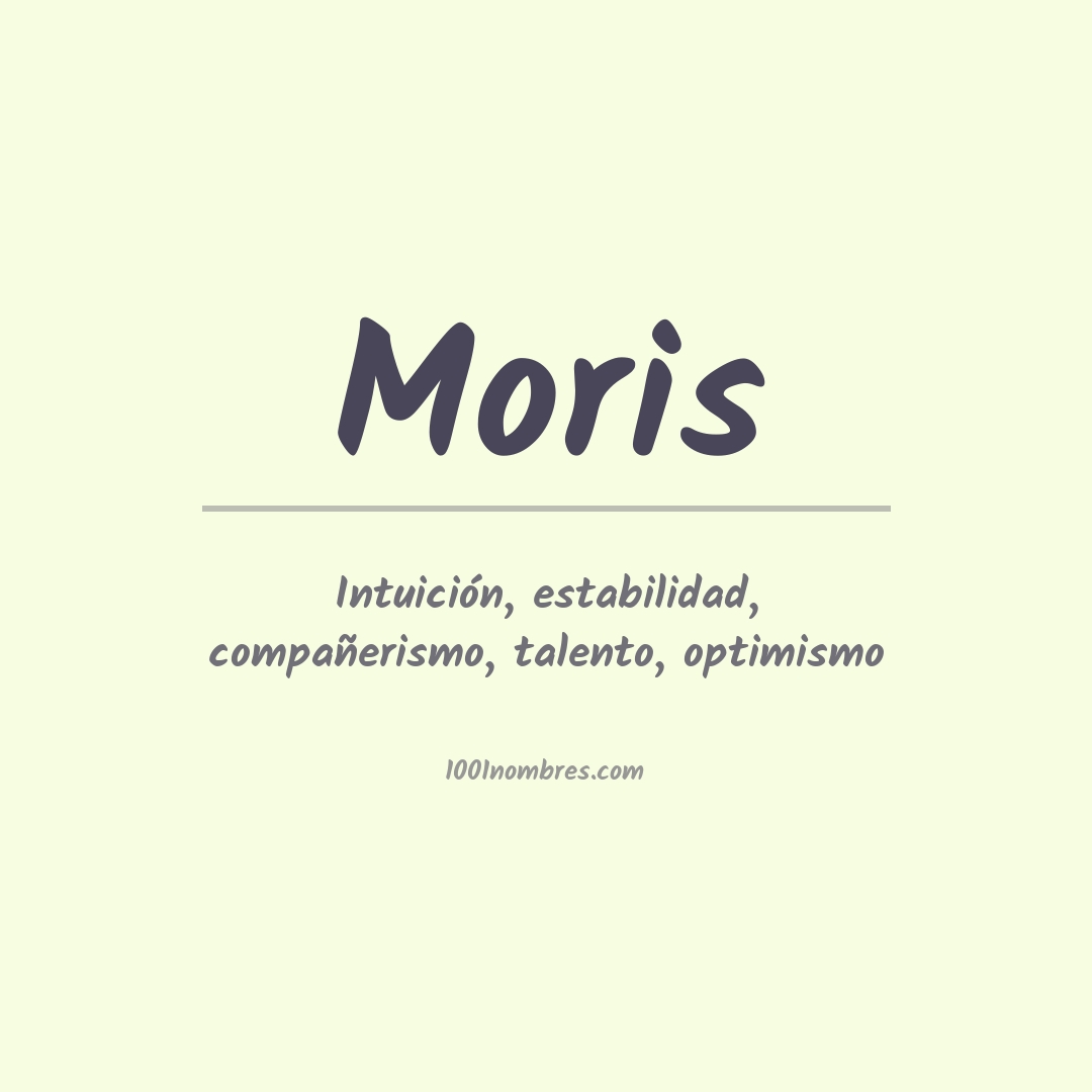 Significado del nombre Moris