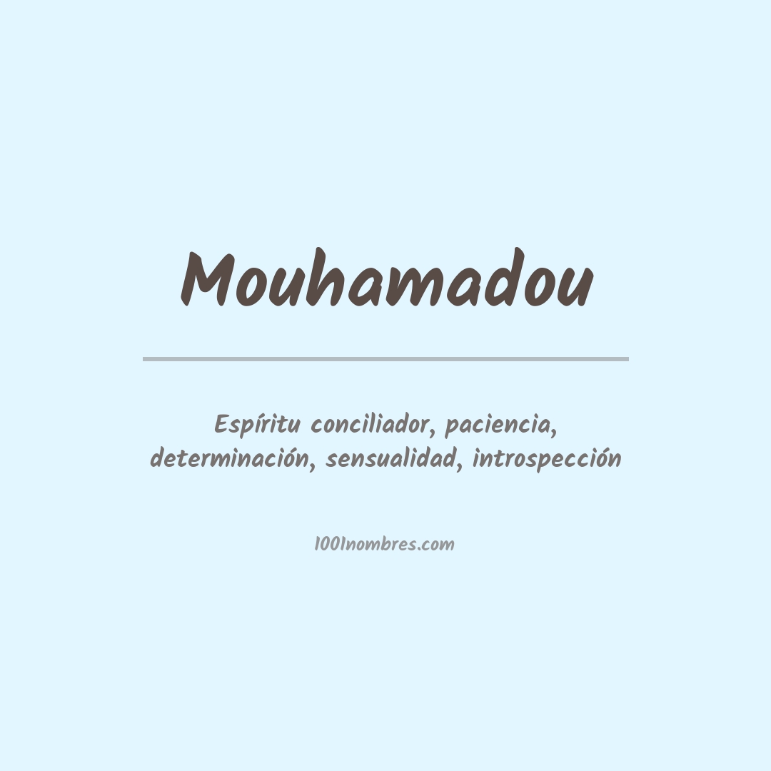 Significado del nombre Mouhamadou