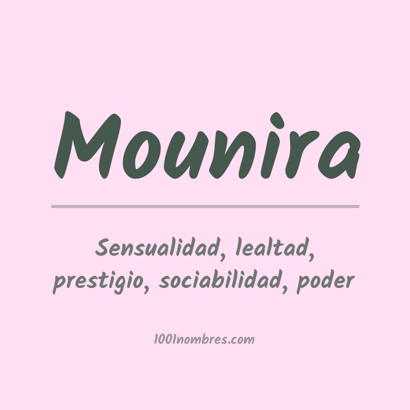 Significado del nombre Mounira Significado del nombre Mounira