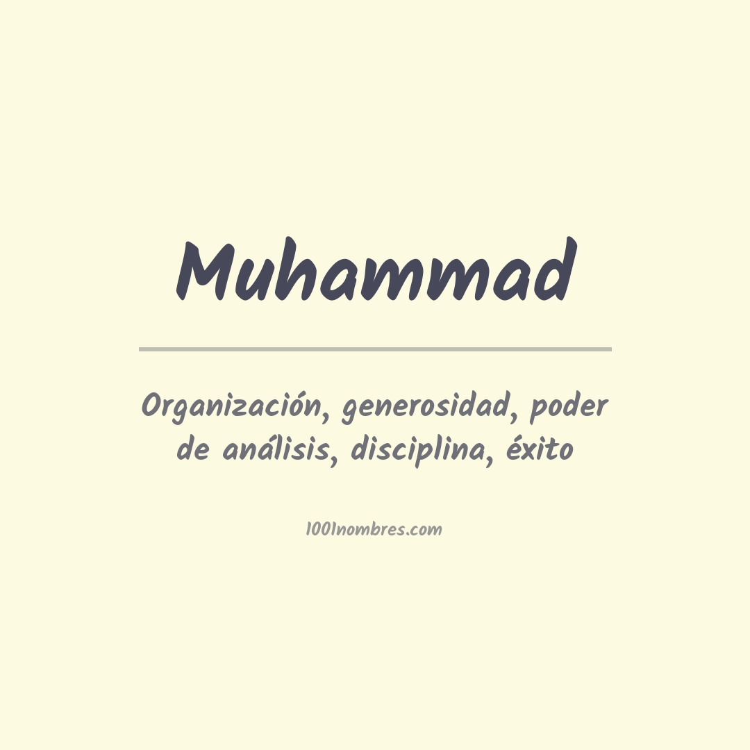 Significado del nombre Muhammad