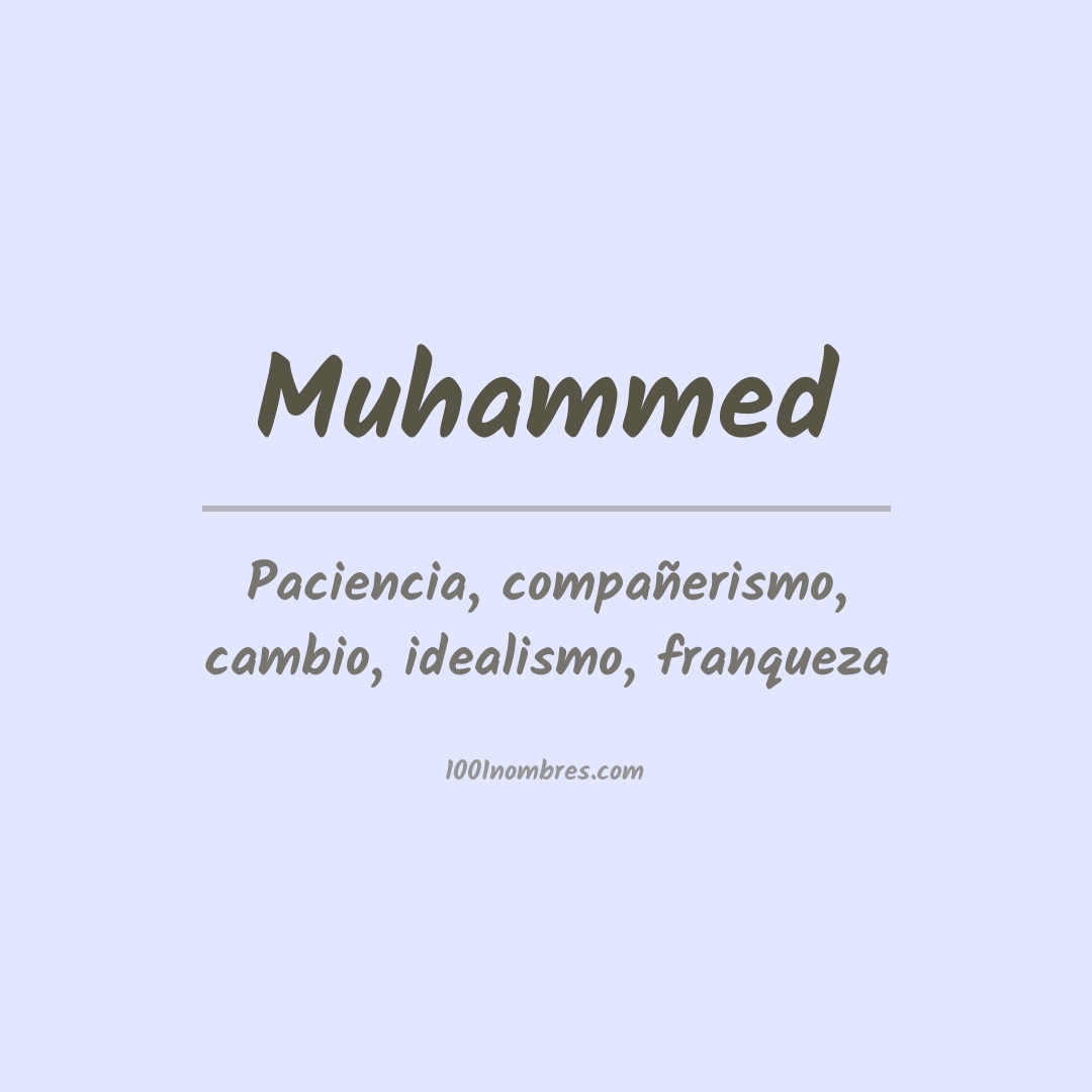 Significado del nombre Muhammed