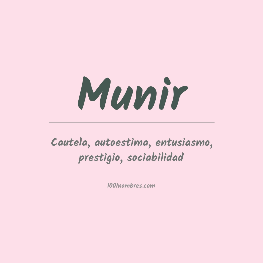 Significado del nombre Munir