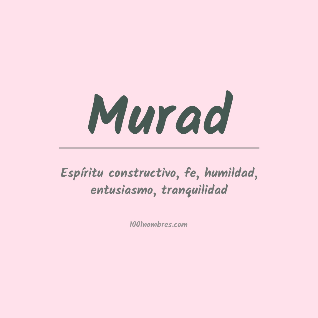 Significado del nombre Murad