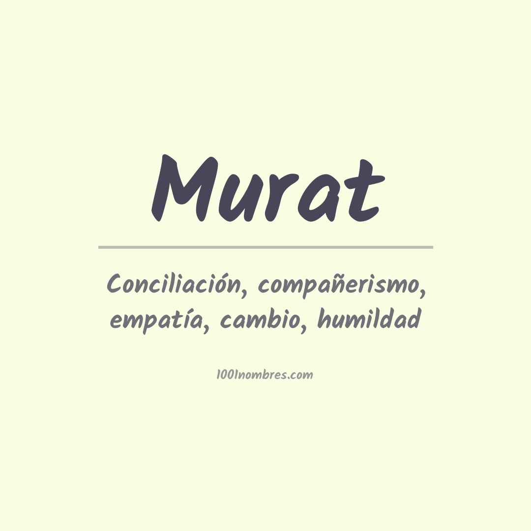 Significado del nombre Murat