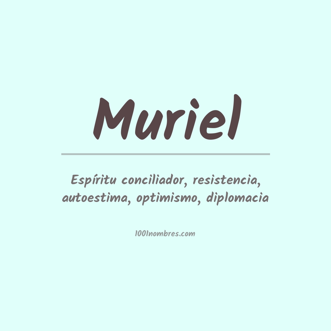 Significado del nombre Muriel