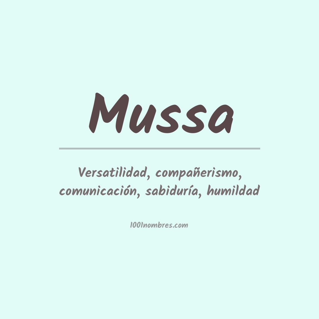 Significado del nombre Mussa