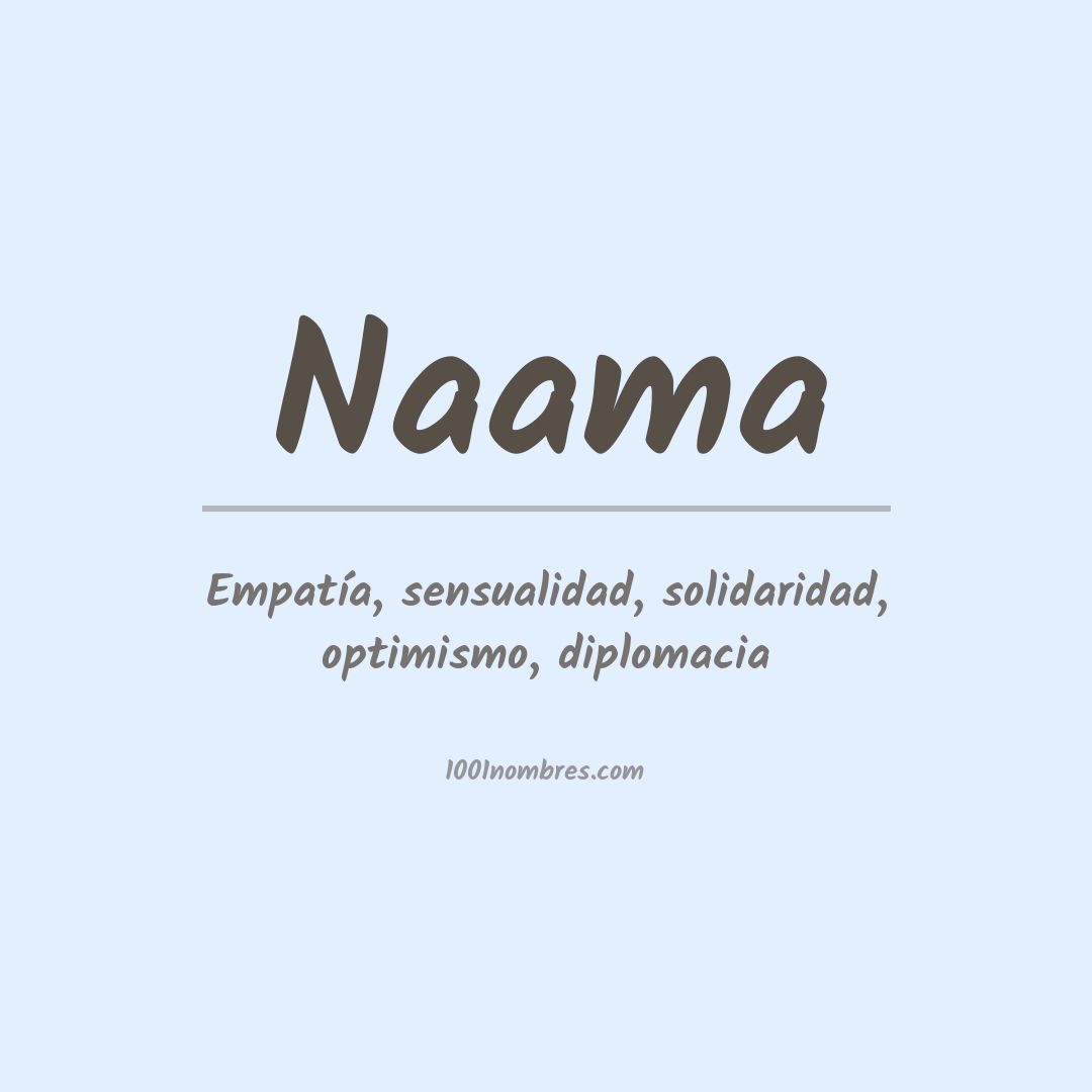 Significado del nombre Naama