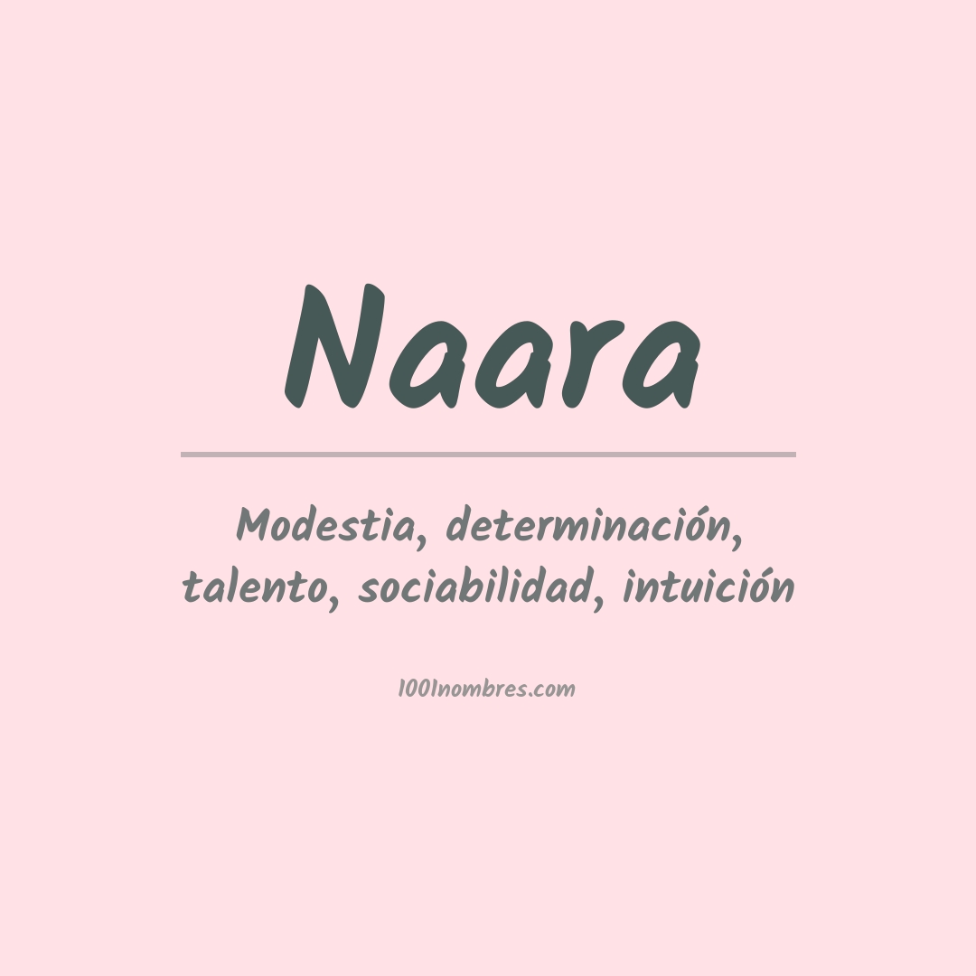Significado del nombre Naara