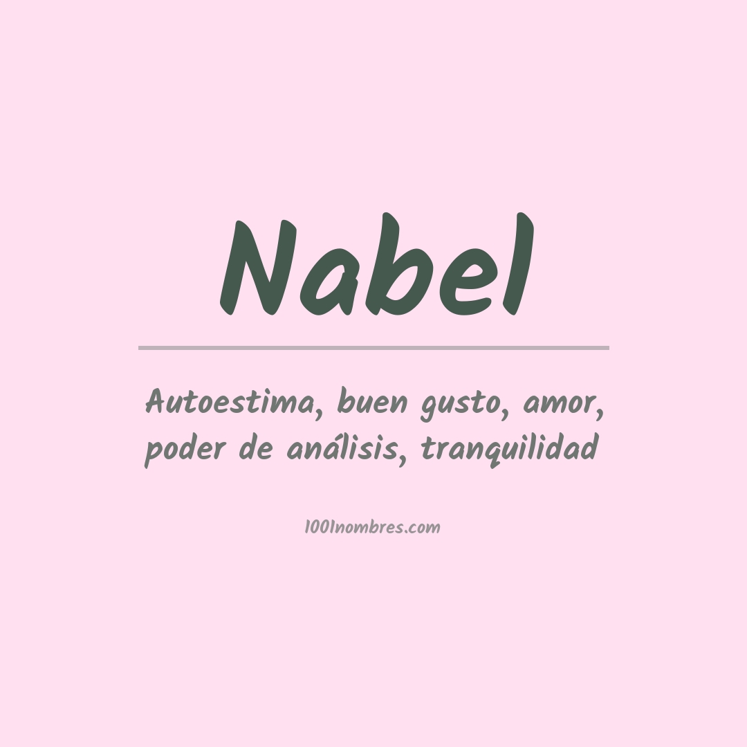 Significado del nombre Nabel