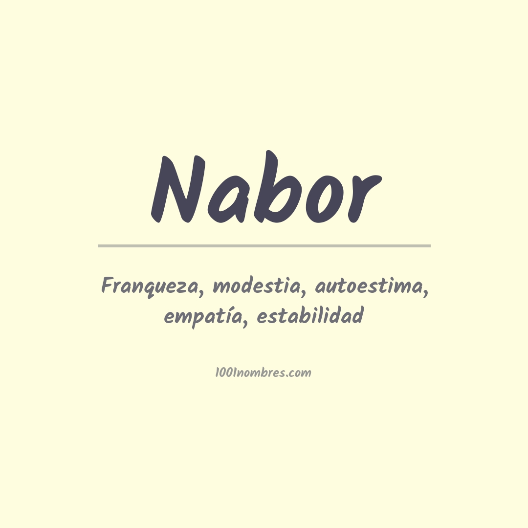 Significado del nombre Nabor