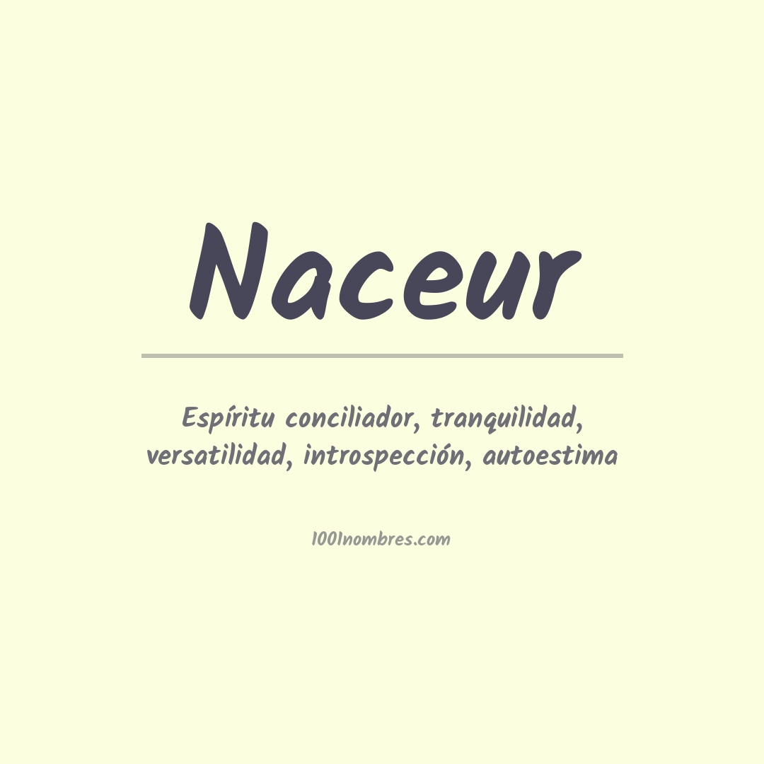 Significado del nombre Naceur Significado del nombre Naceur
