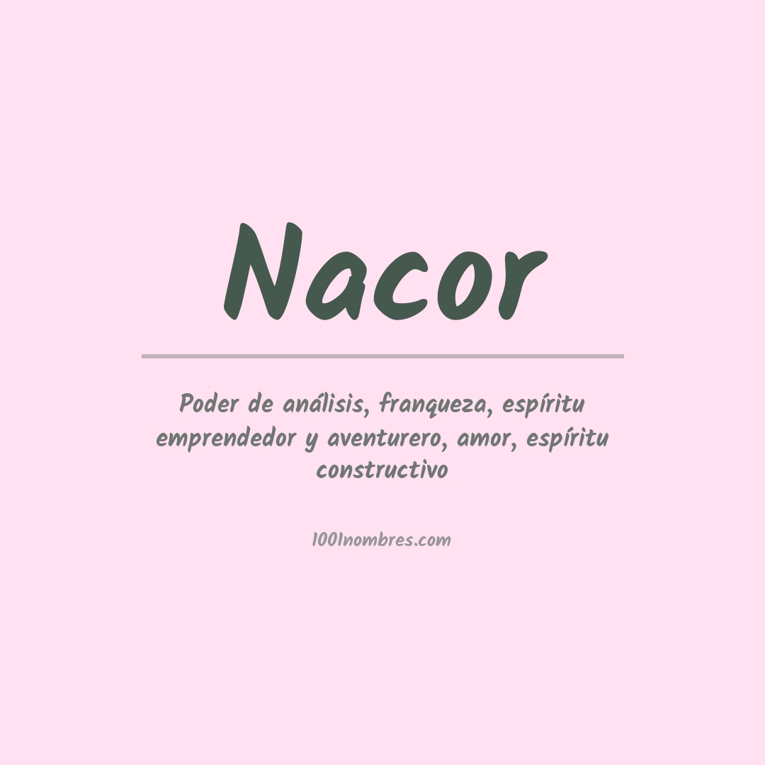 Significado del nombre Nacor