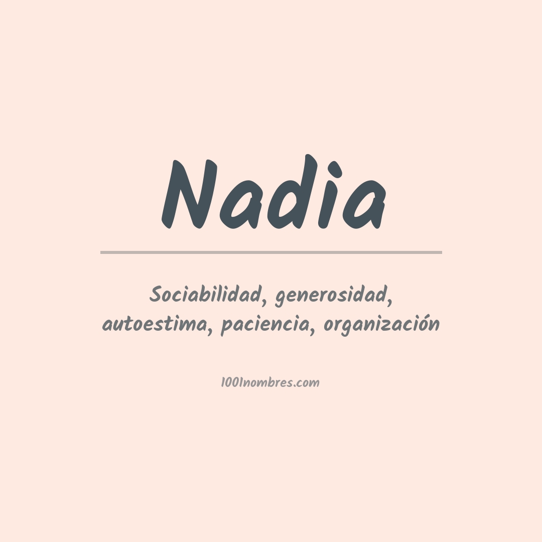 Significado del nombre Nadia