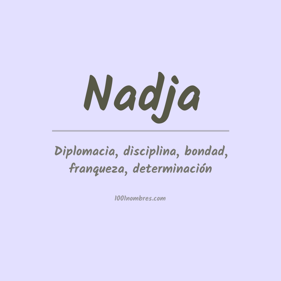 Significado del nombre Nadja